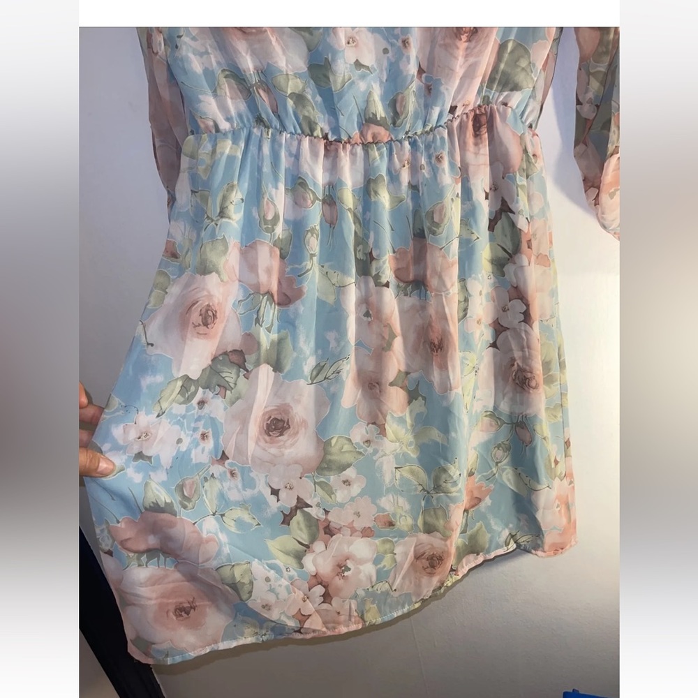 pink blush Maternity dress Size Large - Picture 9 of 12
